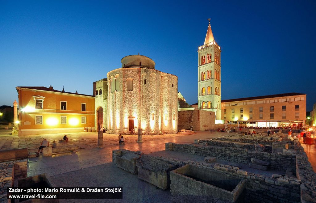 Roman forum with Sveti Donat Church and Cathedral - Zadar
